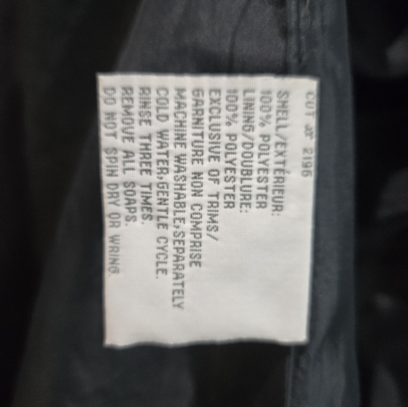 London Fog Double Breasted Navy Trench Coat Women's 18 Regular - Picture 7 of 7